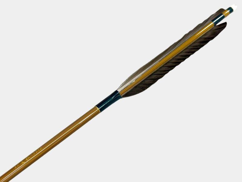 近的矢 カーボン KC麦粒 7518 黒羽 手羽 染めなし 6本組｜#04｜ネット限定