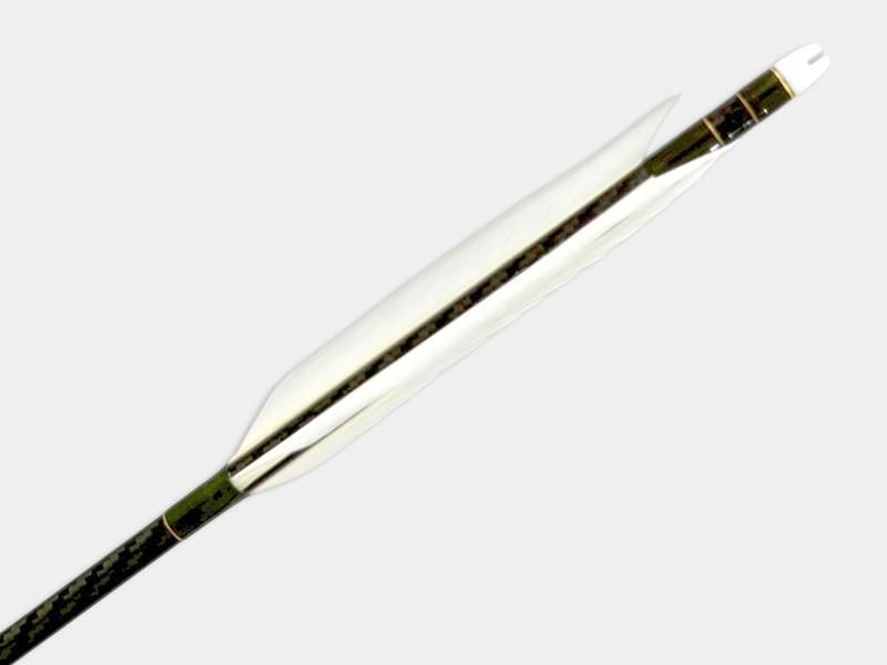 遠的矢 カーボン WENEW 8020 グース ナタ 染めなし 6本組｜#01｜ネット限定