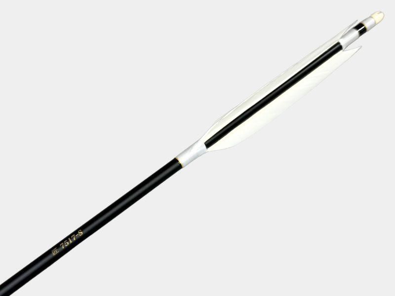 遠的矢 カーボン 匠 7517-S グース ナタ 染めなし 6本組｜#01｜ネット限定