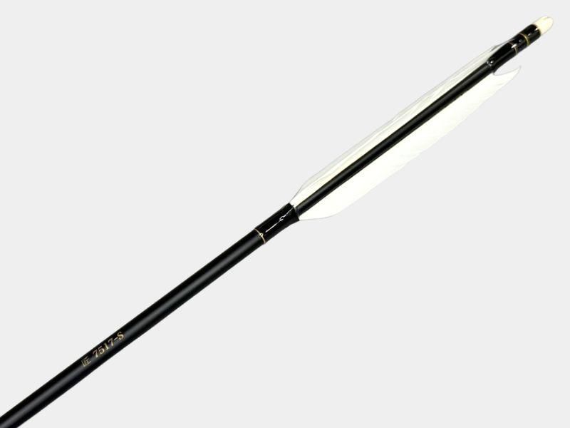 遠的矢 カーボン 匠 7517-S グース ナタ 染めなし 6本組｜#02｜ネット限定
