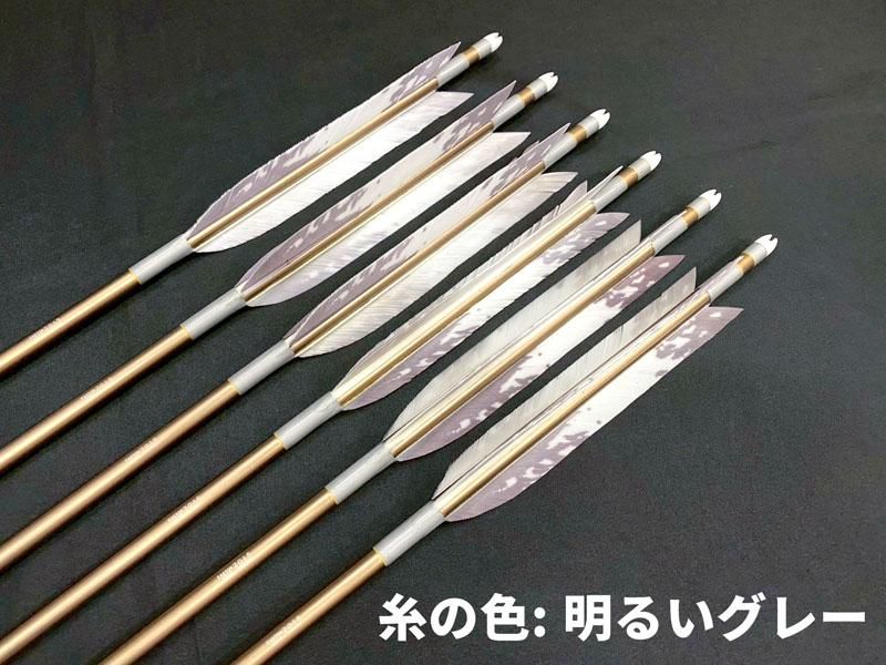 近的矢 ジュラ 2015 茶 ターキー [矢龍]中白 6本組