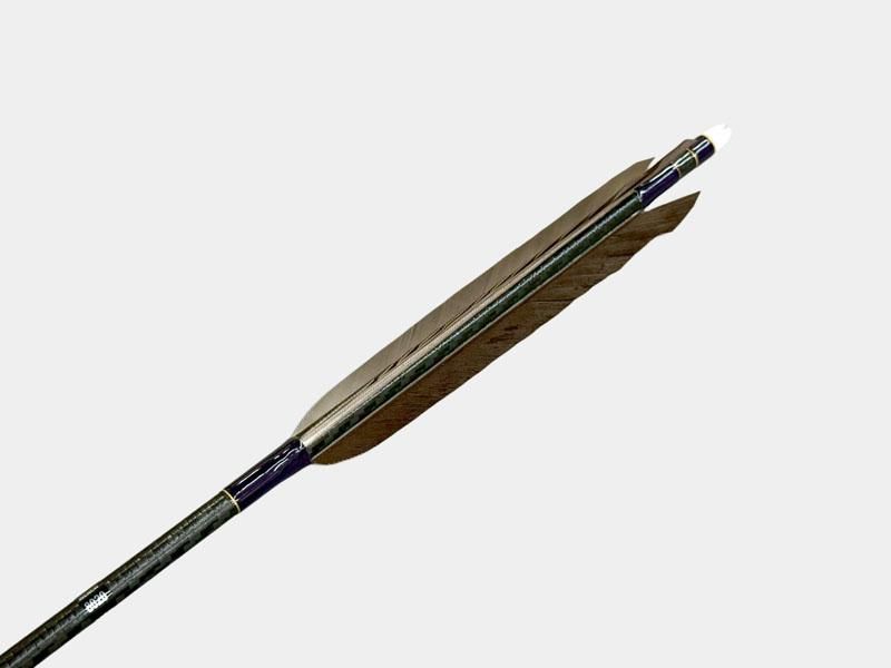 近的矢 カーボン WENEW 8020 黒羽 手羽 染めなし 6本組｜#04｜ネット限定