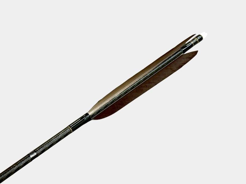 近的矢 カーボン WENEW 8020 黒羽 手羽 染めなし 6本組｜#05｜ネット限定