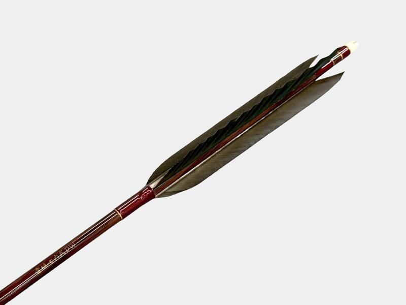近的矢 カーボン 雷槌七六式DW 黒羽 手羽 染めなし 6本組｜#04｜ネット限定