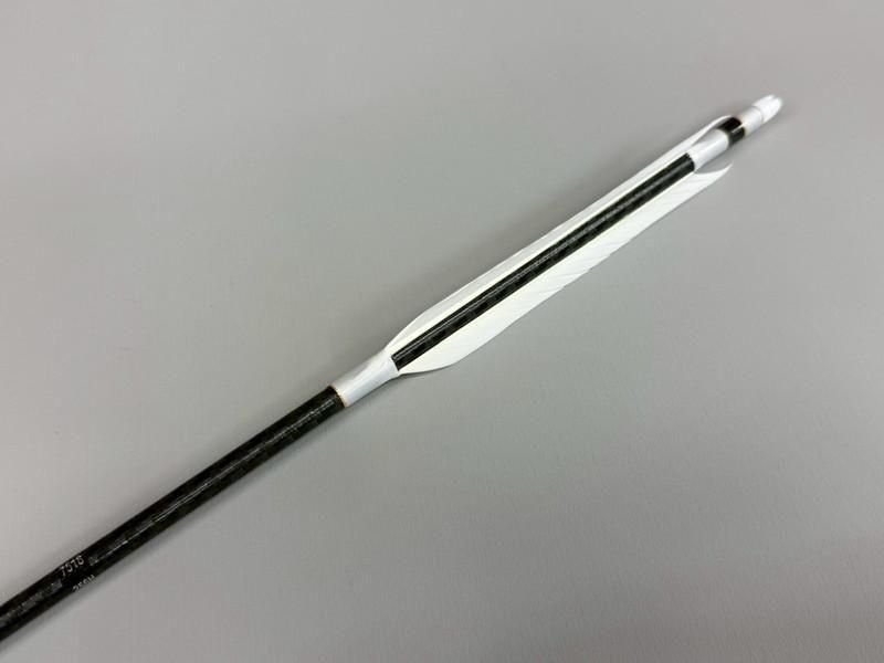 遠的矢 カーボン WENEW 7518 グース ナタ 染めなし 6本組｜#01｜ネット限定