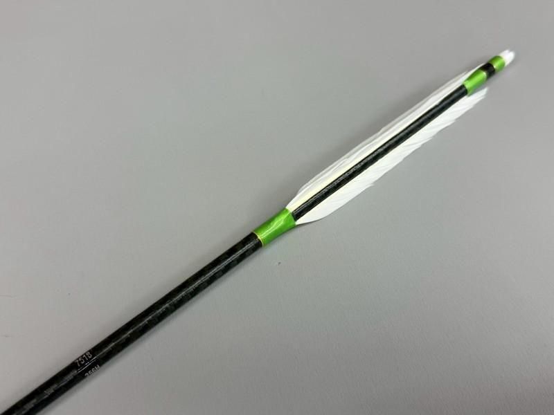 遠的矢 カーボン WENEW 7518 グース ナタ 染めなし 6本組｜#02｜ネット限定