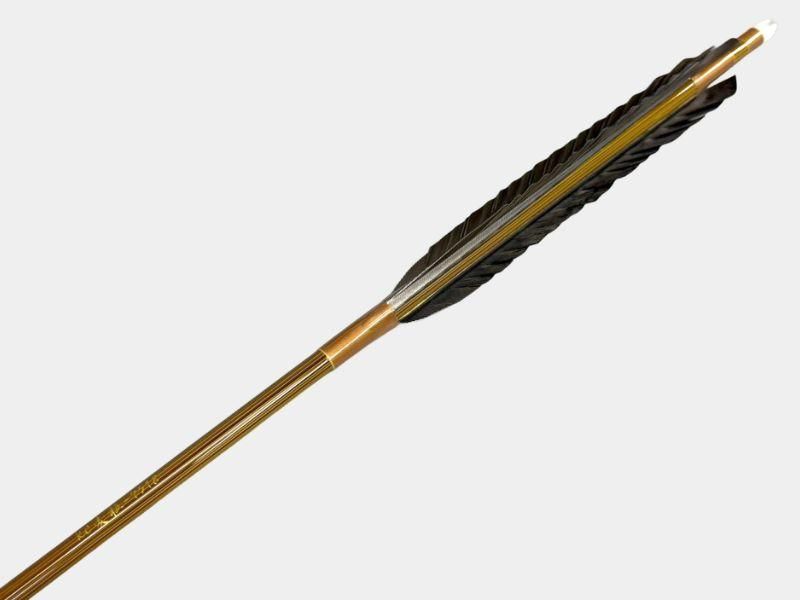 近的矢 カーボン KC麦粒 7518 黒羽 手羽 染めなし 6本組｜#10｜ネット限定